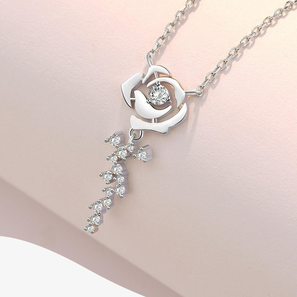 Rose Flower Jewelry Set
