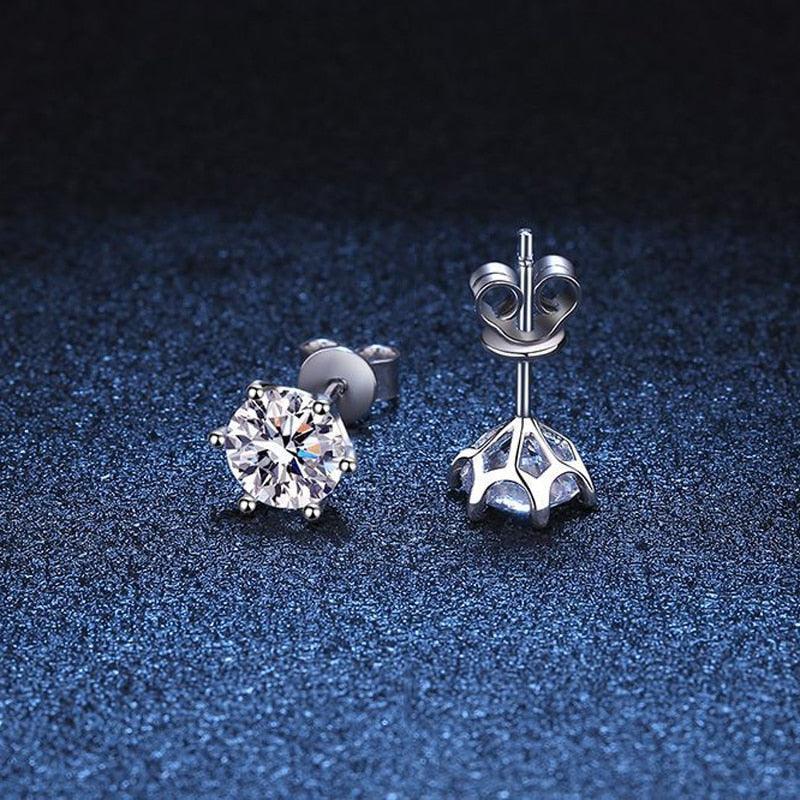 Round Stud Earrings