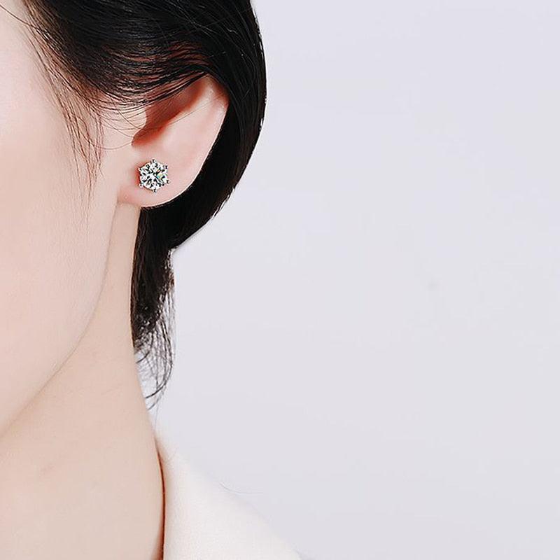 Round Stud Earrings