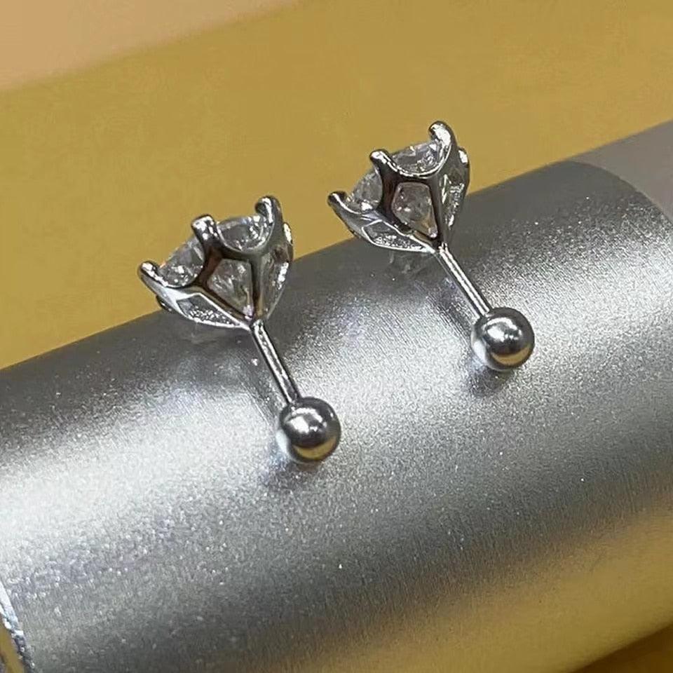 Round Stud Earrings