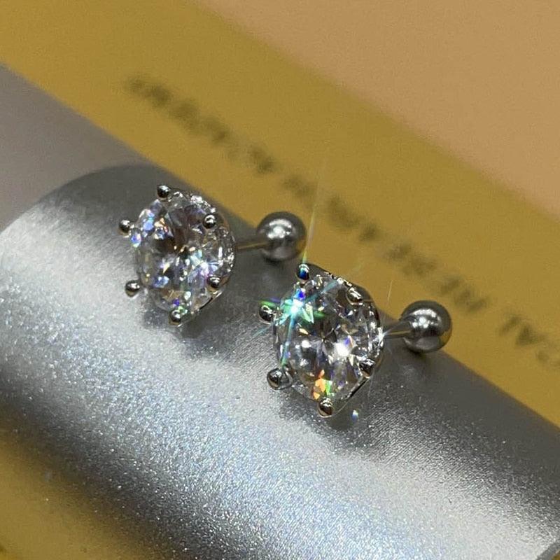 Round Stud Earrings