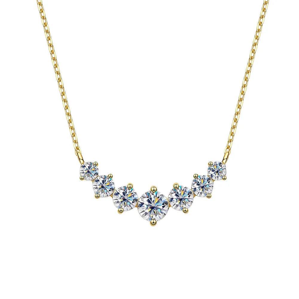 Seven Stone Sparkling Necklace