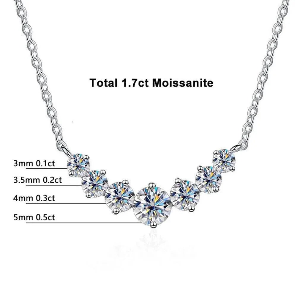 Seven Stone Sparkling Necklace