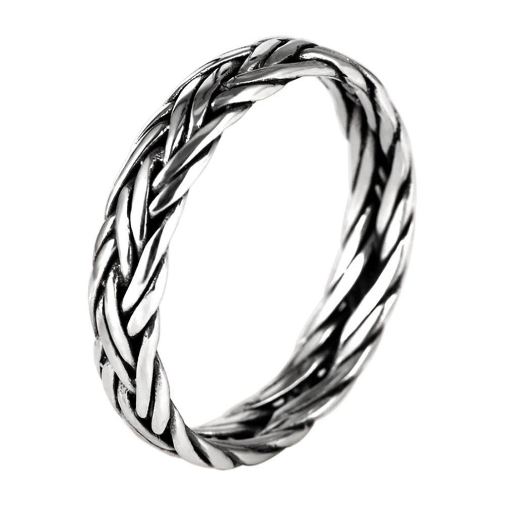 Silver Braided Ring