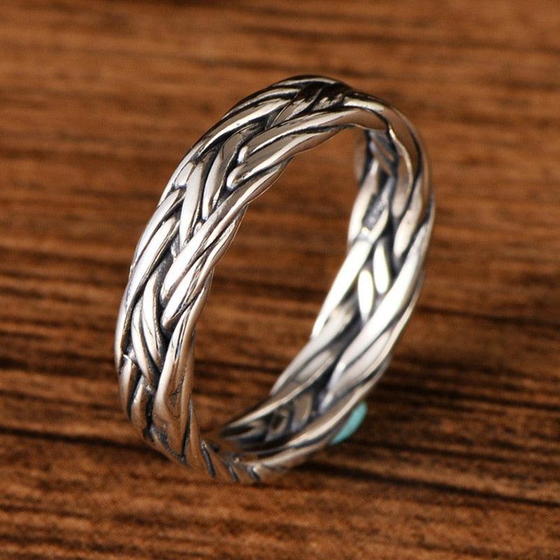 Silver Braided Ring