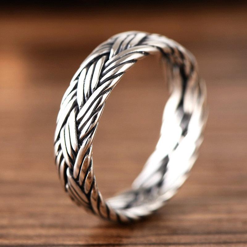 Silver Braided Ring
