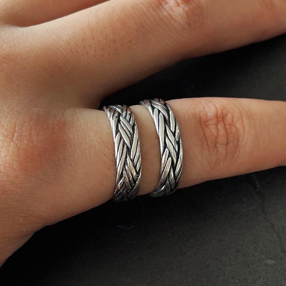 Silver Braided Ring