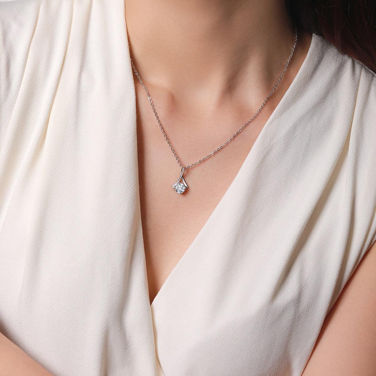 Teardrop Pendant Necklace