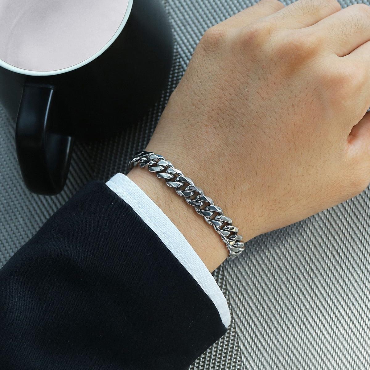 Trendy Men Cuban Link Bracelet
