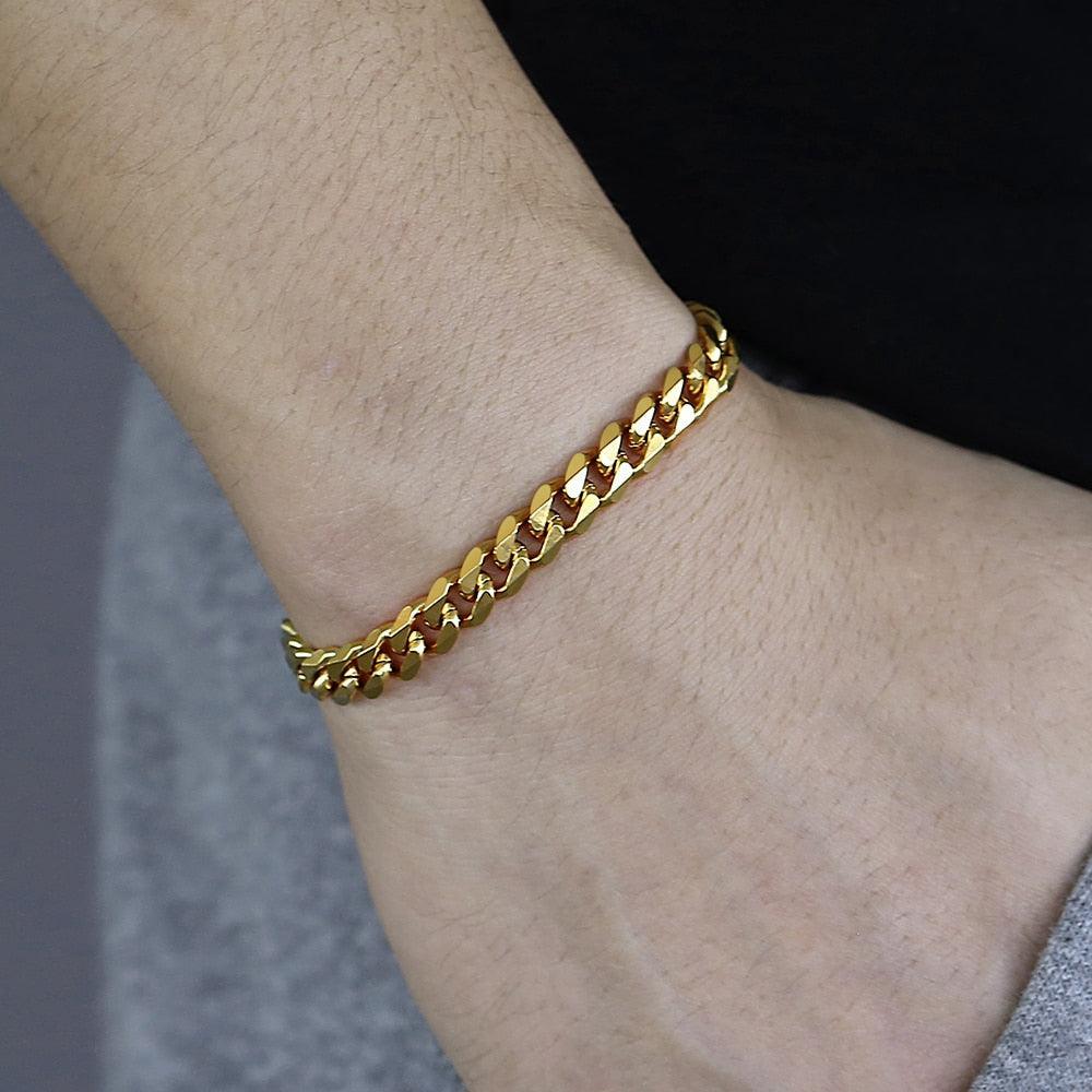 Trendy Men Cuban Link Bracelet