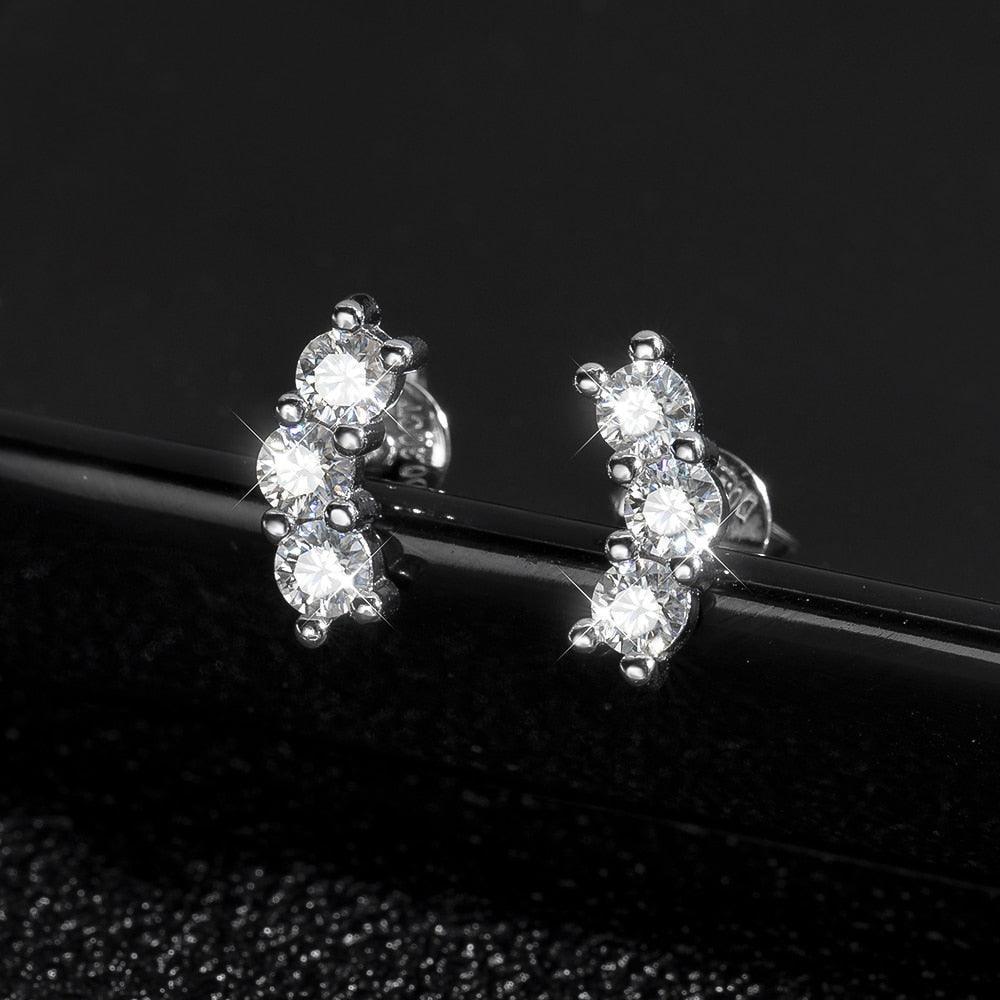 Triple Stone Trendy Earrings