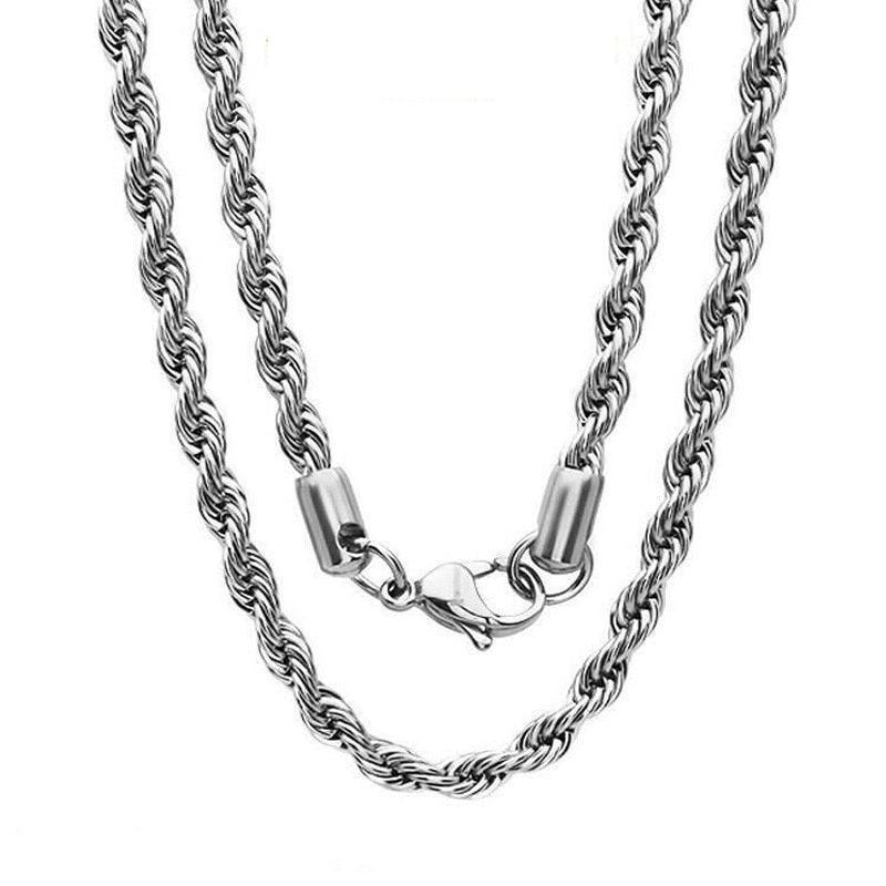 Twisted Rope Chain Necklace