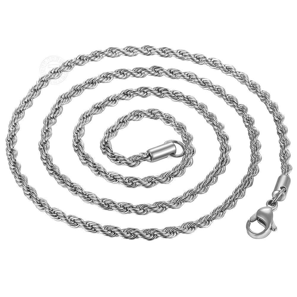 Twisted Rope Chain Necklace