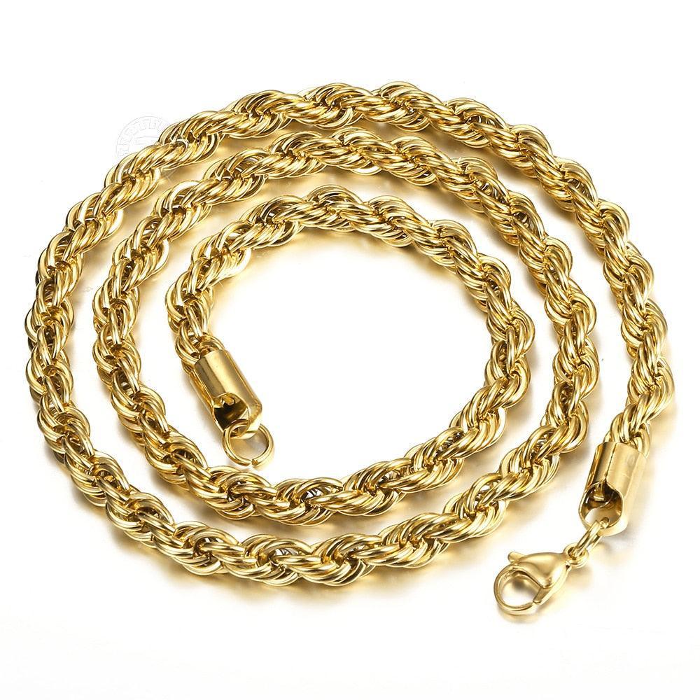 Twisted Rope Chain Necklace