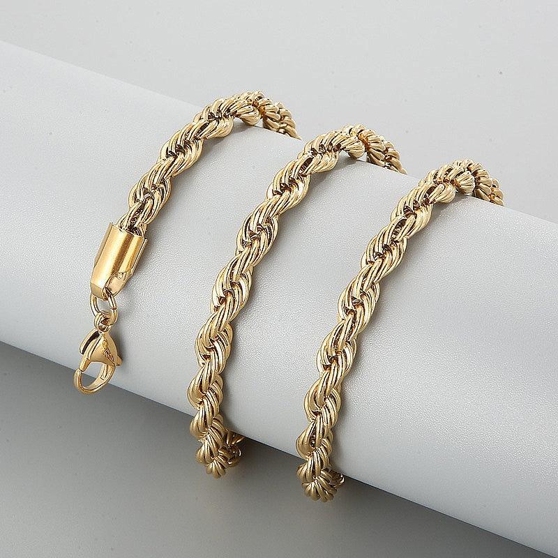 Twisted Rope Chain Necklace