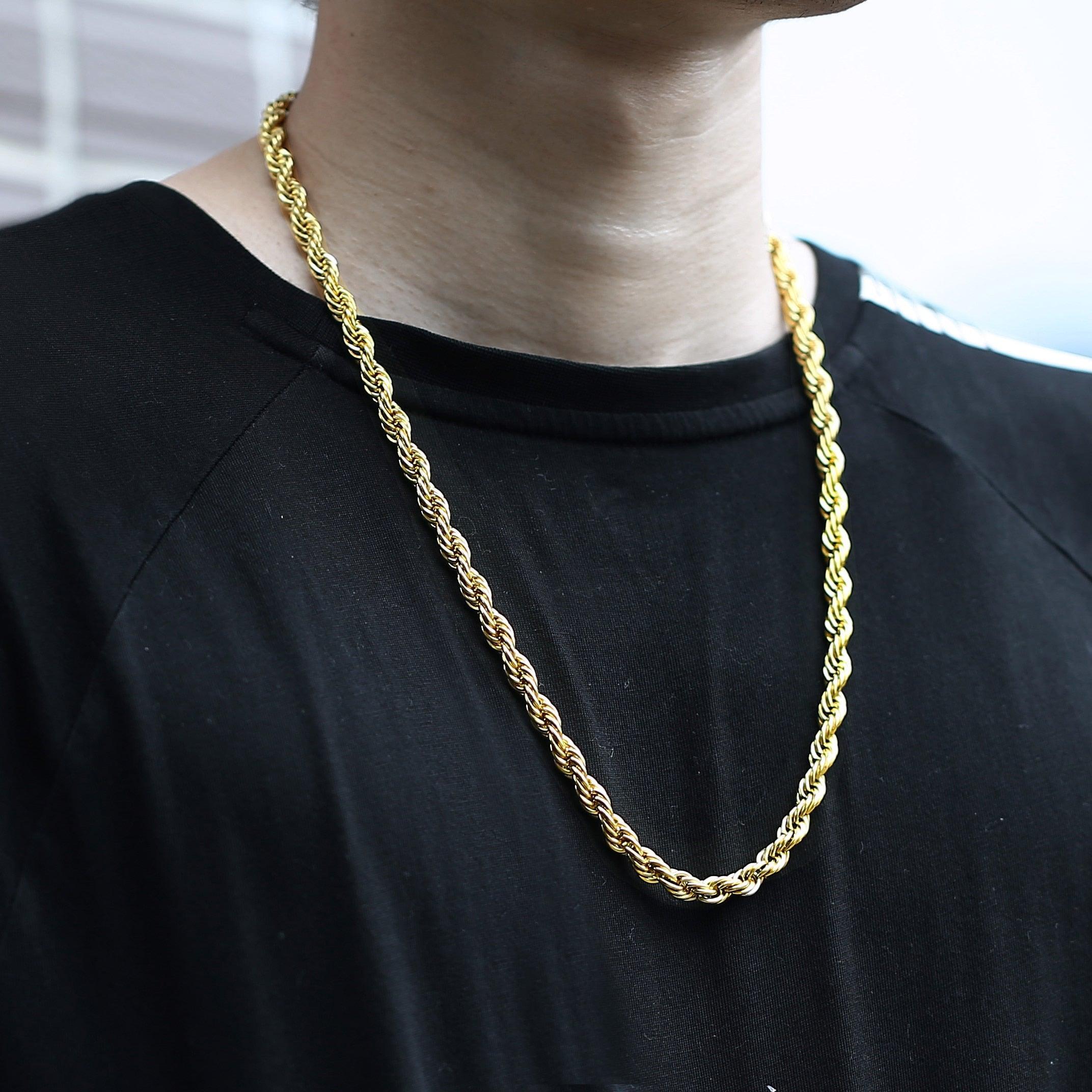 Twisted Rope Chain Necklace